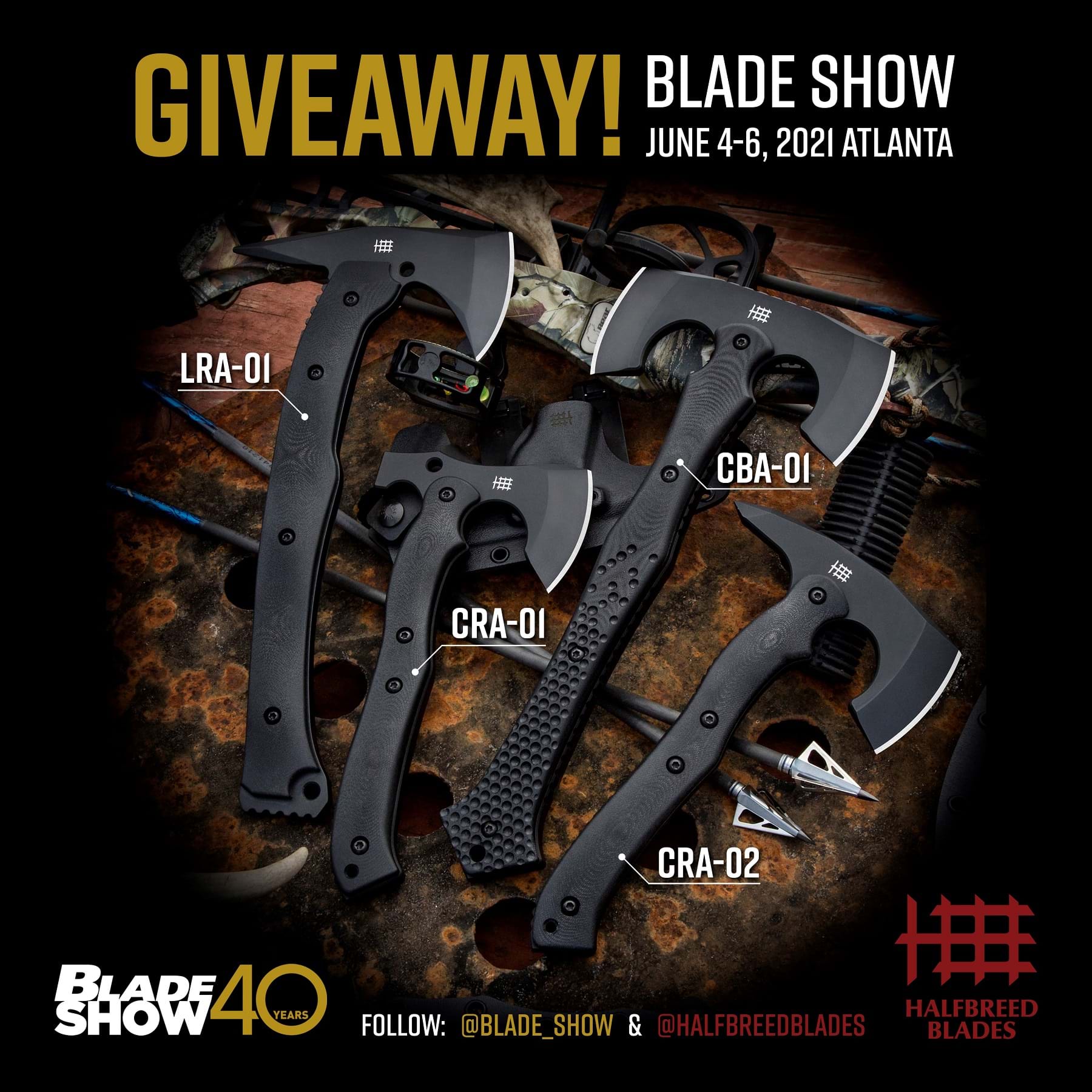 Blade Show 2021 GIVEAWAY HALFBREED BLADES