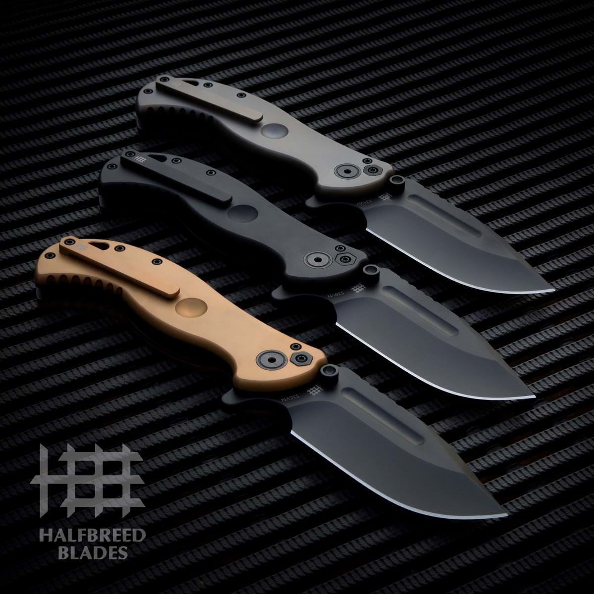 LBF01 Large Bush Folder Knife Melbourne Halfbreed Blades