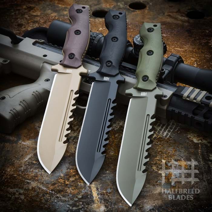 LSK-01 Large Survival Knife Halfbreed Blades