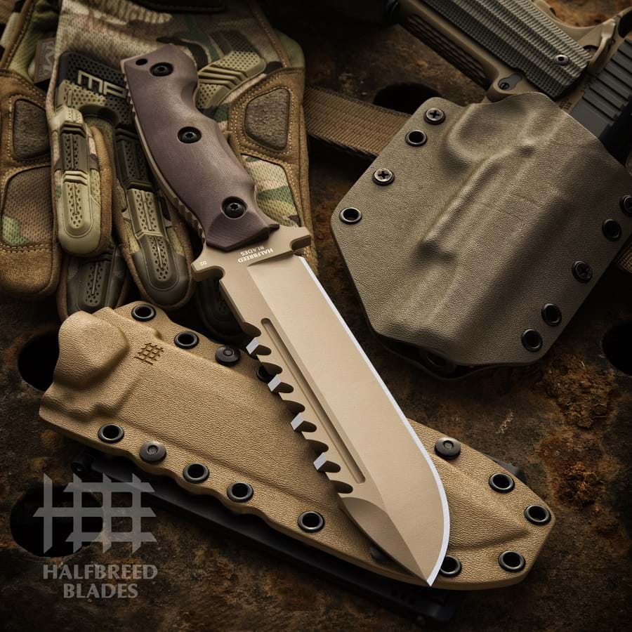 LSK01 Large Survival Knife Melbourne Halfbreed Blades